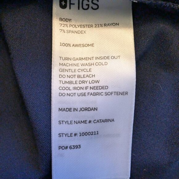 Figs Blue Scrub Top - Picture 13 of 13